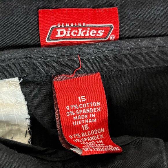 Dickies Pants‎ Juniors Women’s Black Straight Leg Work Stretch Pants 15 - Picture 8 of 8